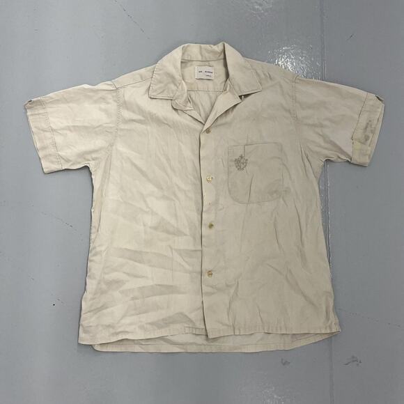 Vintage 60s Van Heusen Cream Cotton Loop Collar - Picture 1 of 5